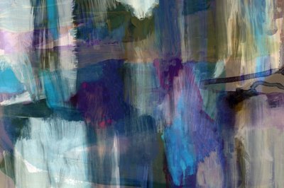 Blauwe abstracte stroming door cartissi