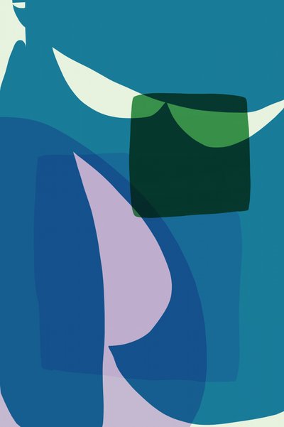 Blauwgroene abstracte lagen door cartissi