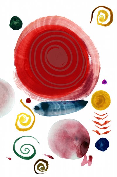 Kleurrijke abstracte vormen door cartissi