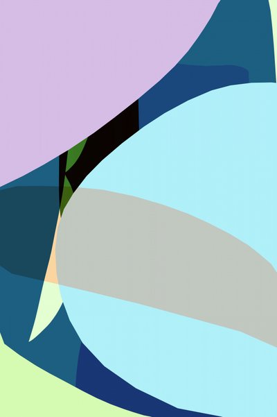 Kleurrijke, gebogen abstractie door cartissi