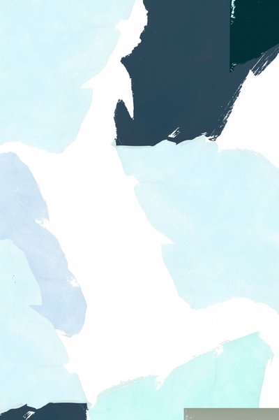 Koele blauwe abstracte vormen door cartissi