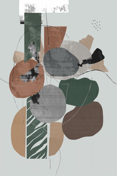 Aardse abstracte vormen door cartissi