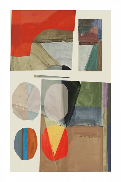 Geometrische kleurencollage door cartissi