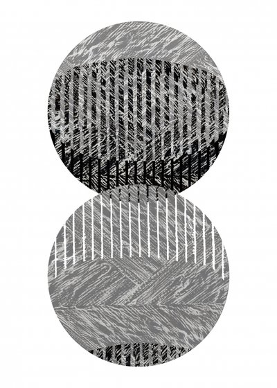 Geometrische gestreepte cirkels door cartissi