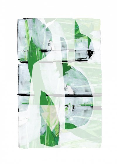 Groene abstracte lagen door cartissi