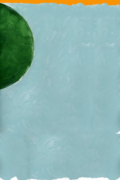 Groene cirkel Blauwe rust door cartissi