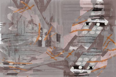 Gelaagde koperen abstracte kunst door cartissi