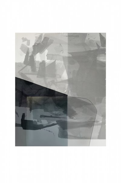 Gelaagde grijze abstracte afbeelding door cartissi