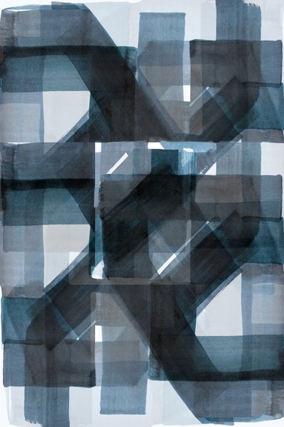 Moderne blauwe lagen door cartissi