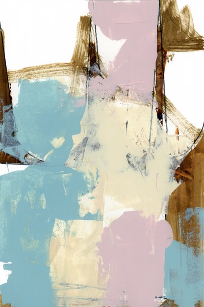 Modern Blush Gold Abstract door cartissi