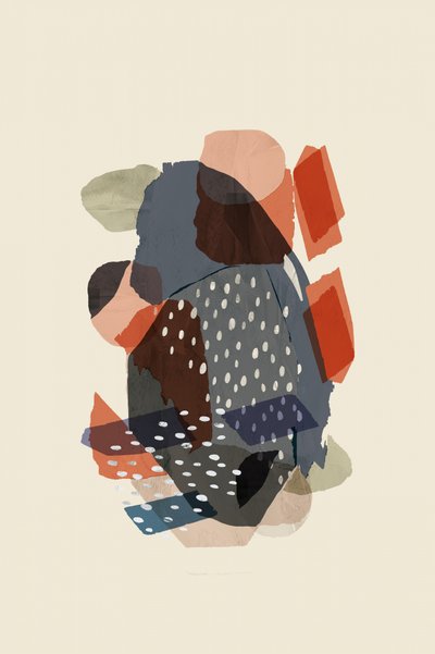 Moderne, aardse collage door cartissi