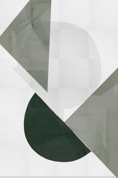 Moderne groene geometrie door cartissi