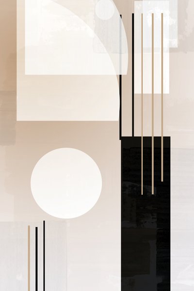 Moderne minimalistische compositie door cartissi