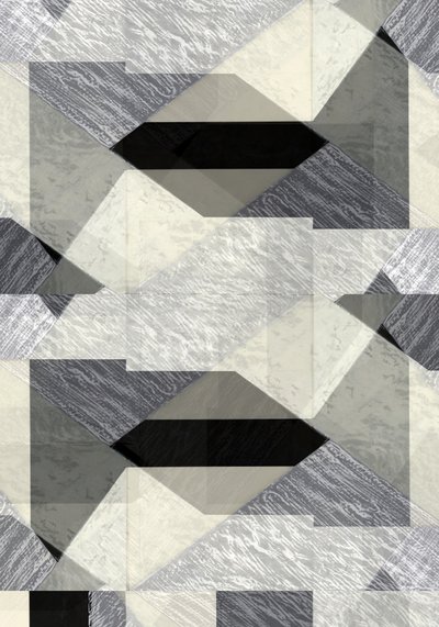 Monochrome geometrische abstractie door cartissi