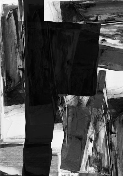 Monochrome abstracte lagen door cartissi