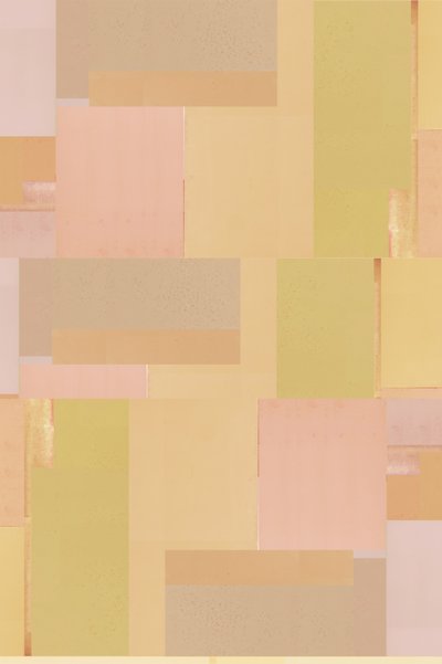 Abstracte compositie in pastelkleuren door cartissi