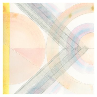 Pastelkleurige geometrische lagen door cartissi