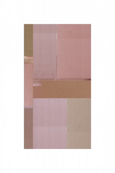 Zachtroze geometrisch abstract door cartissi