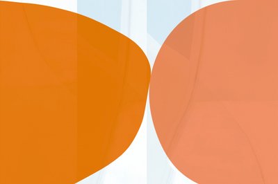 Zachte oranje vormen door cartissi