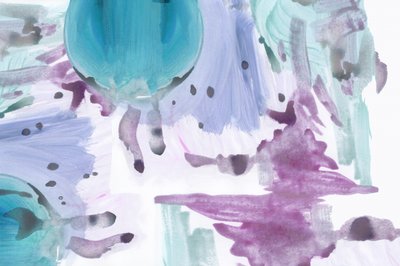 Zachtblauwgroen en lavendelblauw, abstract door cartissi