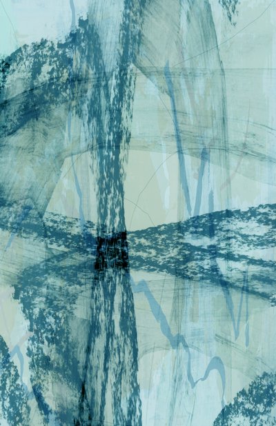 Blauw abstract met textuur door cartissi