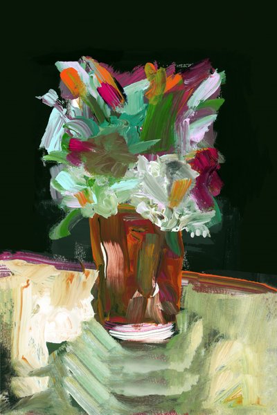 Levendige abstracte bloemen door cartissi