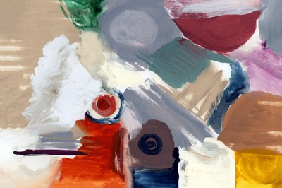 Levendige abstracte penseelstreken door cartissi