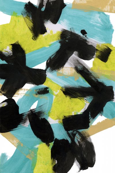 Levendige abstracte penseelstreken door cartissi