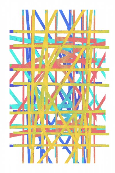Levendig geometrisch raster door cartissi