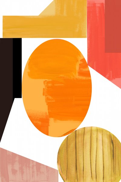Warme abstracte vormen door cartissi
