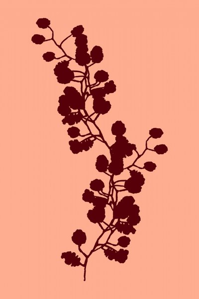 Warm botanisch silhouet door cartissi