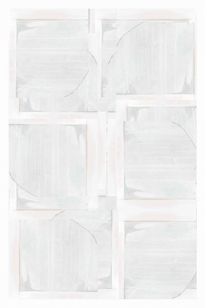 Wit, geometrisch, abstract door cartissi