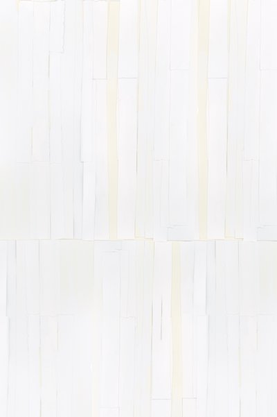 Witte verticale abstractie door cartissi