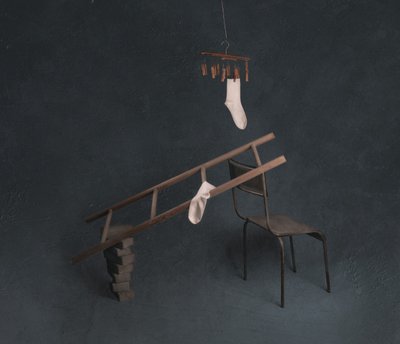 Sokken en ladder door chenyi wang