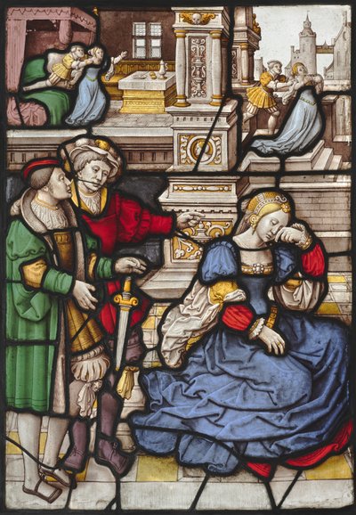 Het Verhaal van Lucretia door circle of Master of the "Kanis Triptych"