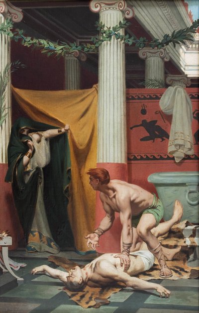 De dood van keizer Commodus door Kosma Sergejewitsch Petrow Wodkin