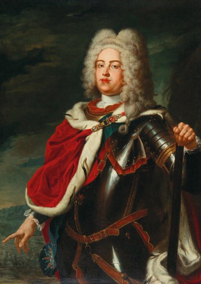 Frederik Augustus II, Keurvorst van Saksen en toekomstige Koning Augustus III van Polen als Kroonprins door Ádam Mányoki