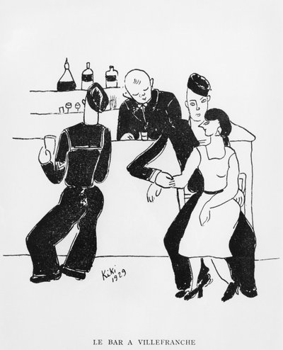 Bar in Villefranche, illustratie uit 