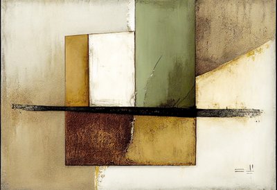 Bruine abstracte kunst, digitale schilderij door F. Abderrahim