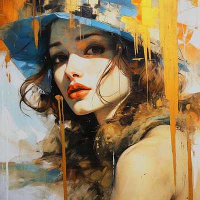 Mode ontwerp schets vrouw door F. Abderrahim