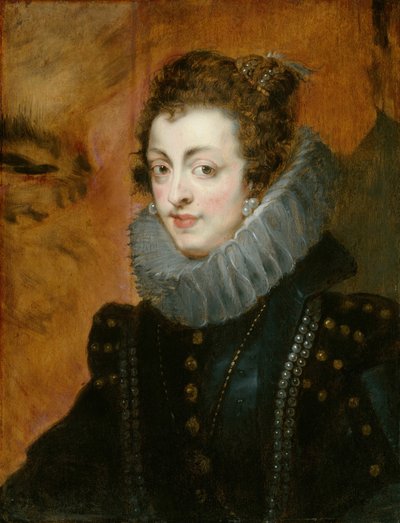 Portret van Isabella van Bourbon, ca. 1630 door follower of Flemish,. Peter Paul Rubens