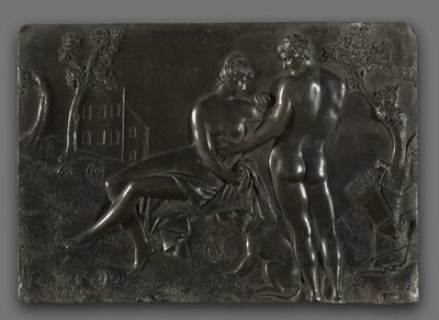 Venus en Adonis door follower of Georg Raphael Donner