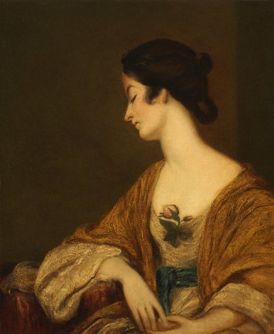 Portret van mevrouw George Collier door follower of Joshua Reynolds