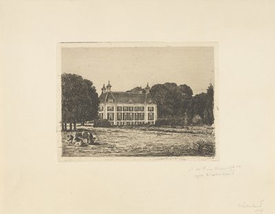 Landgoed Waterland door jonkheer Barthold Willem Floris van Riemsdijk