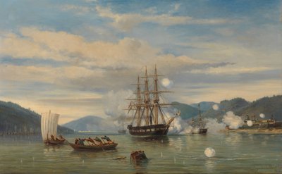 HMS Medusa opent de Shimonoseki Straat door jonkheer Jacob Eduard van Heemskerck