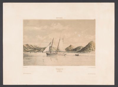 Sint-Maarten Baai en stad door jonkheer Jacob Eduard van Heemskerck
