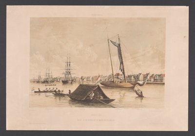 Waterkant en rede te Paramaribo door jonkheer Jacob Eduard van Heemskerck