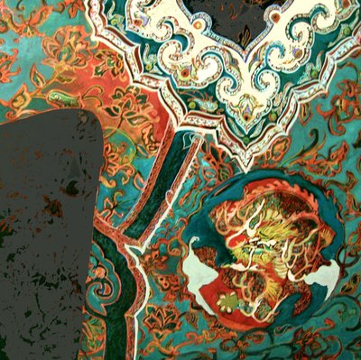 Chinees jasje, 2013 (gemengde techniek) door linda arthurs