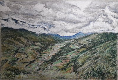 De Andes van Venezuela - Dorp Venegara, Tachira door miguelmendez_art.ve