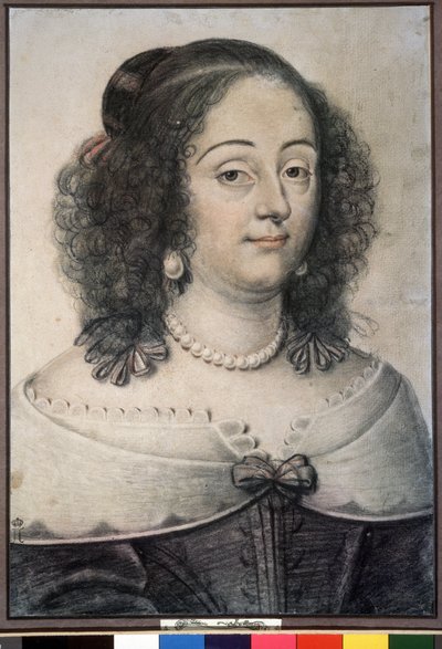 Portret van een vrouw door or Dumoustier Daniel Dumonstier